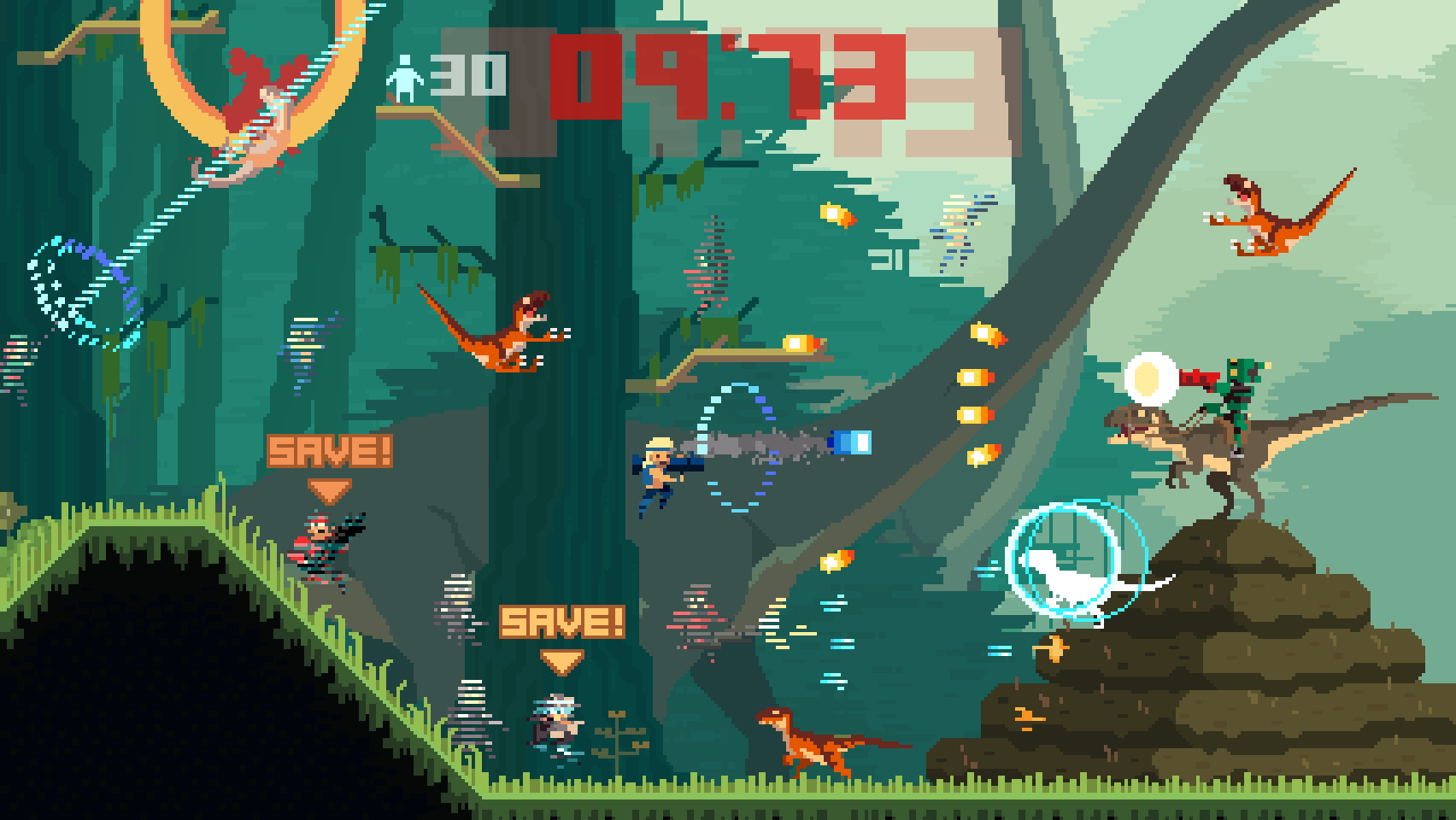 Super Time Force Brings Robots, Lasers, Dinosaurs and Time Travelling to XBLA