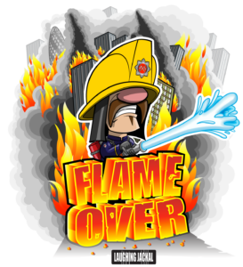 Rock a Wicked Mustache as a Firefighter Hero in Flame Over