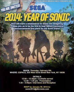 New Sonic Game Teased for 2015