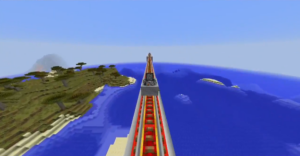 This Guy is Riding to the End of the World in Minecraft