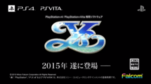 Falcom Working on New Ys Game for PS4 and Vita