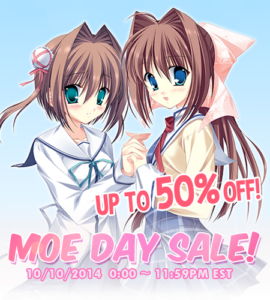 Celebrate Moe Day 2014 With a Giant Manga Gamer Sale
