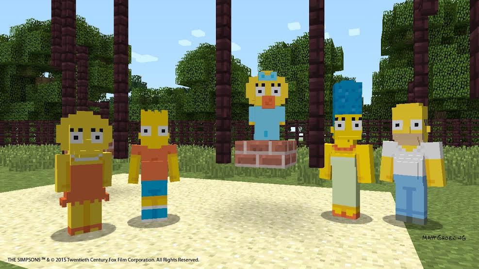 The Simpsons Family Are Coming to Minecraft