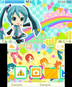 Hatsune Miku: Project Mirai DX Goodies: 3DS Home Theme and Mikudayo Stuffed Pouch