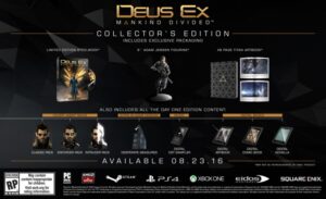 Pricing for Deus Ex: Mankind Divided Collector’s Edition Revealed