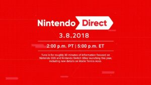 Switch and 3DS Focused Nintendo Direct Set for March 8