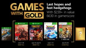 Games With Gold for June 2018 Revealed