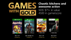 Xbox Live Games With Gold Announced for October 2018