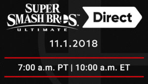 Super Smash Bros. Ultimate Nintendo Direct Set for November 1