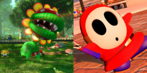 Mario Tennis Aces Character Trailers for Petey Piranha and Shyguy