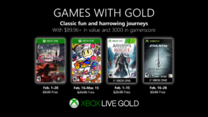 February 2019 Games With Gold Announced