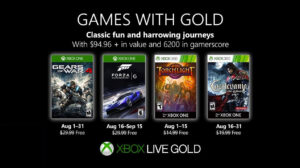 Games With Gold Lineup Announced for August 2019