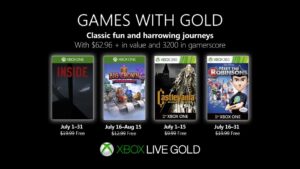 Games With Gold for July 2019 Announced