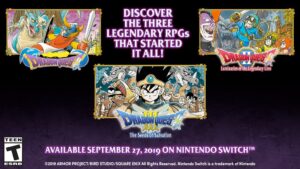 Dragon Quest I, Dragon Quest II, and Dragon Quest III for Switch Head West on September 27