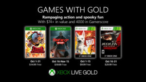 Xbox Live Games With Gold for October 2019 Announced