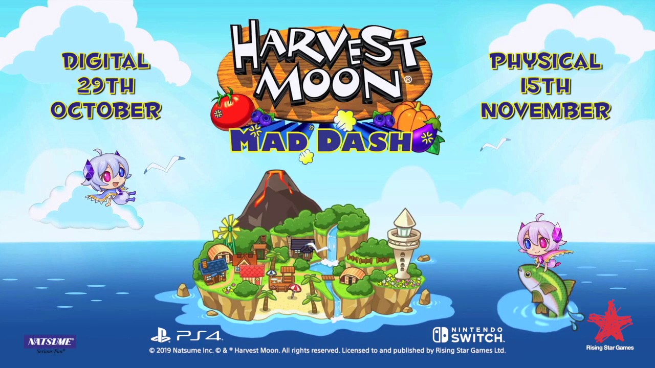 Harvest Moon: Mad Dash Launches October 29 Digitally, November 15 at Retail for Europe