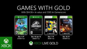Games With Gold for December 2019 Announced