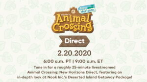 Animal Crossing: New Horizons Nintendo Direct Scheduled for February 20