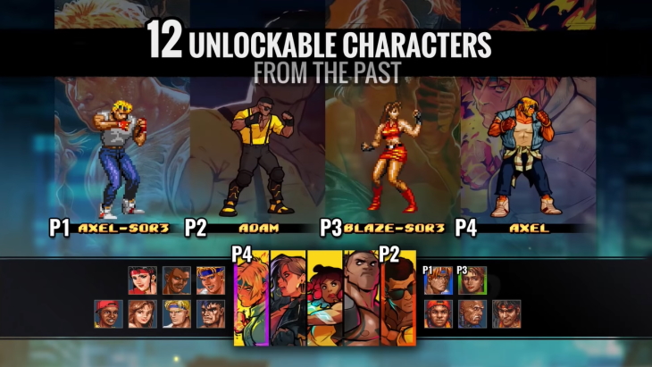 Streets of Rage 4 Features 12 Unlockable Retro Characters, Streets of Rage 1 & 2 Music