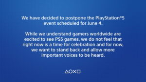 PlayStation Future of Gaming Showcase Postponed due to George Floyd Death and Aftermath