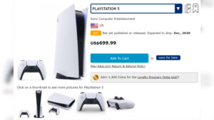 PlayStation 5 Pre-Order Listing Reveals $699.99 Price for Both Standard and Digital Editions