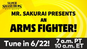 Super Smash Bros. Ultimate ARMS DLC Fighter Livestream Premieres June 22nd