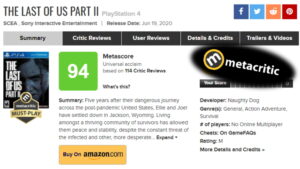 Metacritic Implement 36 Hour Delay in User Reviews on Game’s Launch, After Low The Last Of Us Part II User Scores