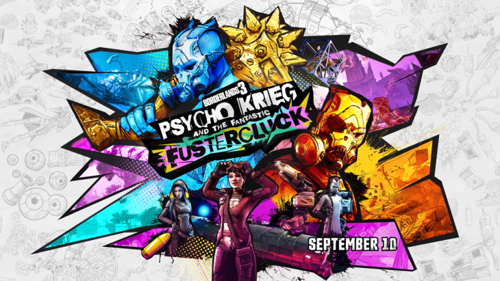 Borderlands 3 Psycho Krieg and the Fantastic Fustercluck Expansion Announced, Launches September 10