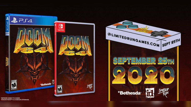 Physical Doom 64 for Nintendo Switch and PlayStation 4 Available for Preorder September 25