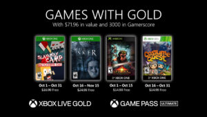 Games With Gold Freebies for October 2020 Announced