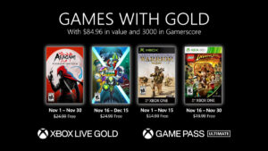 Games With Gold Lineup for November 2020 Announced
