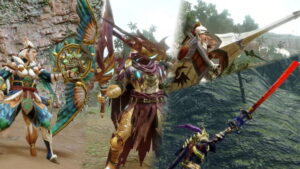 Monster Hunter Rise Bow, Dual Blades, Long Sword, and Lance Gameplay Trailers