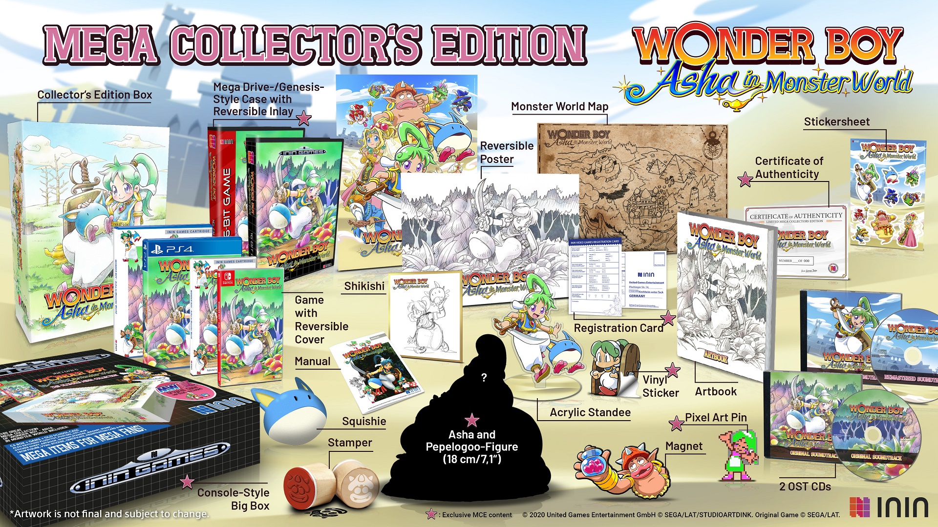 Wonder Boy: Asha in Monster World Limited Collector’s Editions Announced