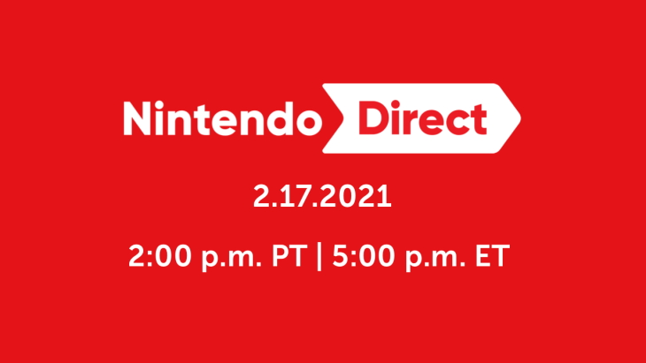Nintendo Direct Premieres February 17; Features Switch Games in First Half of 2021 and Super Smash Bros. Ultimate