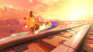 “Skateboating” Wave Break Launches June 11 on Steam and Switch