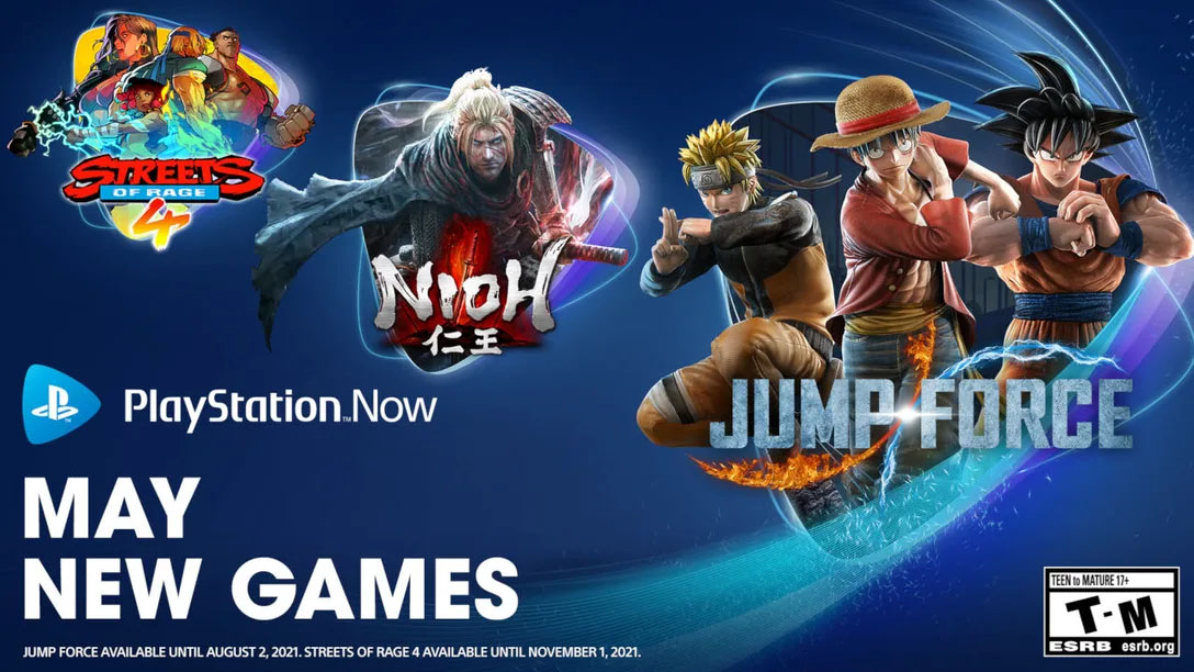 PlayStation Now Adds Nioh, Jump Force, and Streets of Rage 4