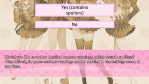 Doki Doki Literature Club Plus! to Add Optional In-Game Content-Warnings