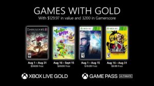 Games With Gold for August 2021 Lineup Announced