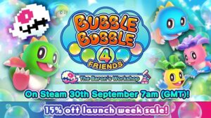 Bubble Bobble 4 Friends: The Baron’s Workshop Launches September 30