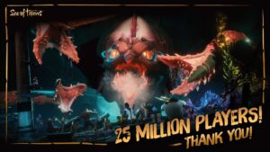 Sea of Thieves Hits 25 Million Players, Rare is Giving Away 25 Million Gold