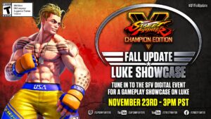Street Fighter V: Champion Edition Fall Update Livestream Set for November 23