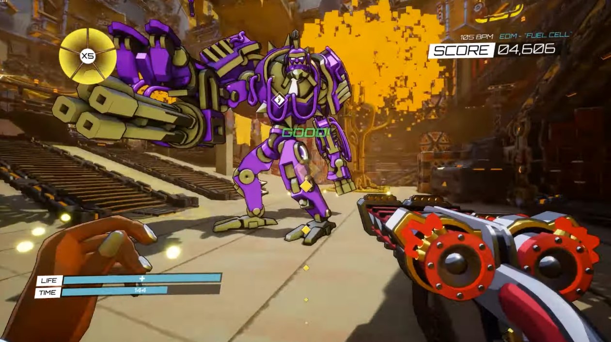 GUN JAM debut gameplay showcases the Guitar Hero meets Quake shooter