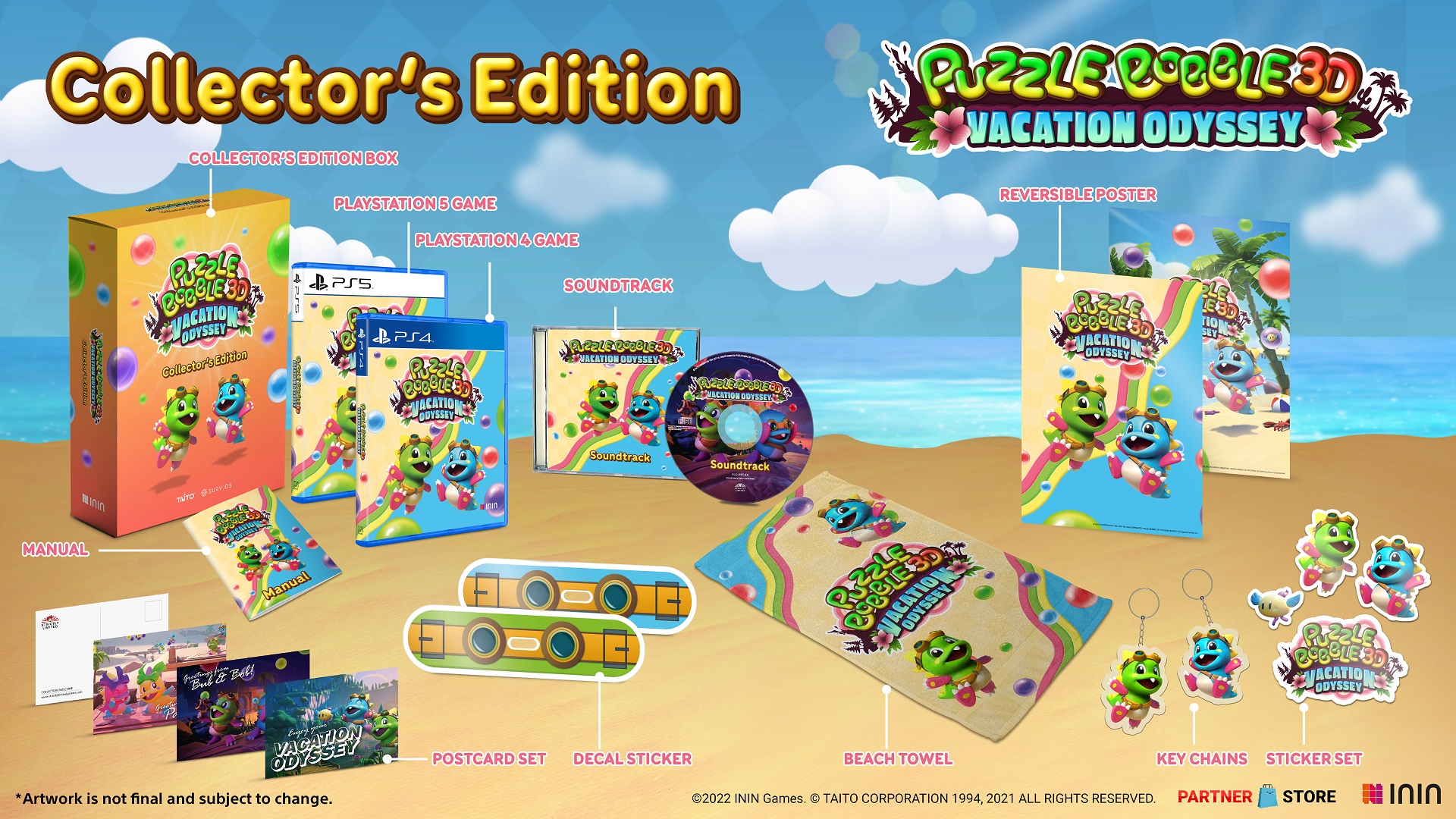 Puzzle Bobble 3D: Vacation Odyssey physical version announced