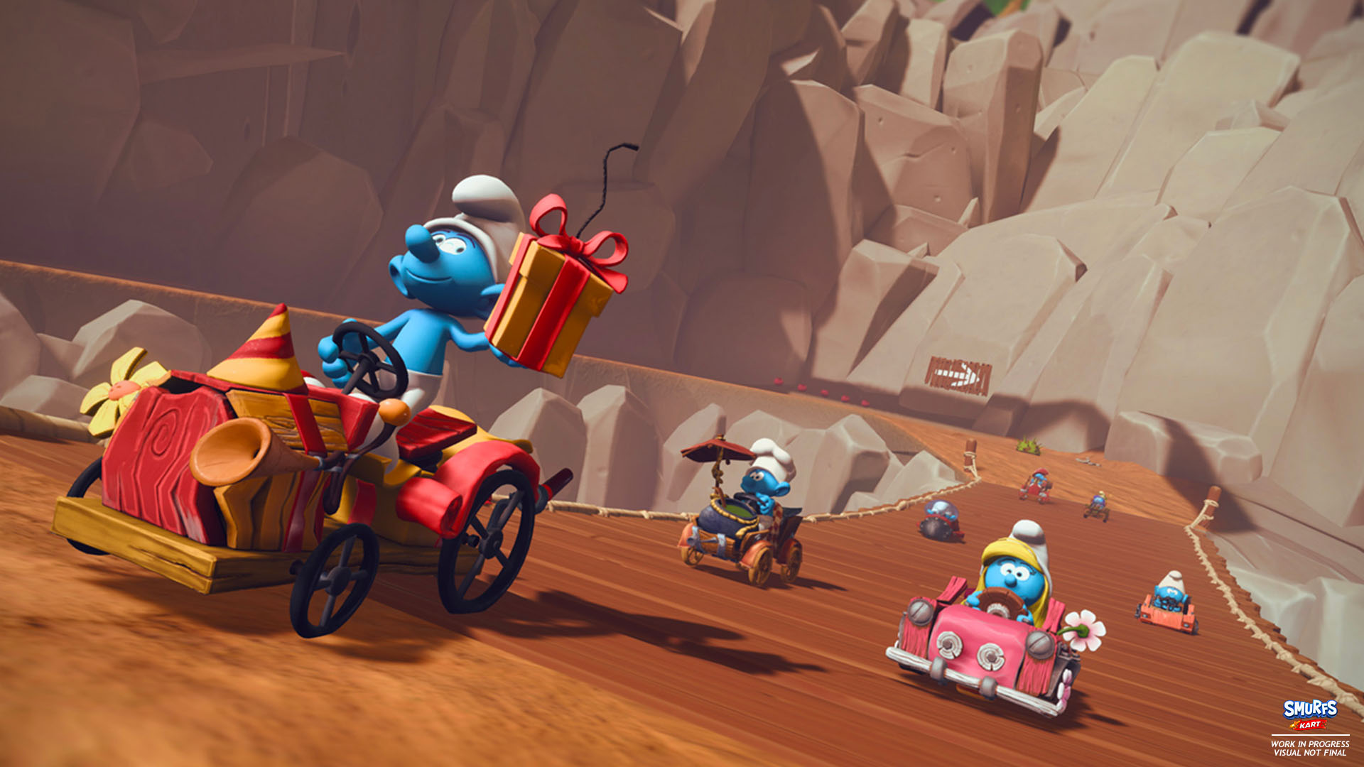 Smurfs Kart announced for Switch with a winter 2022 release