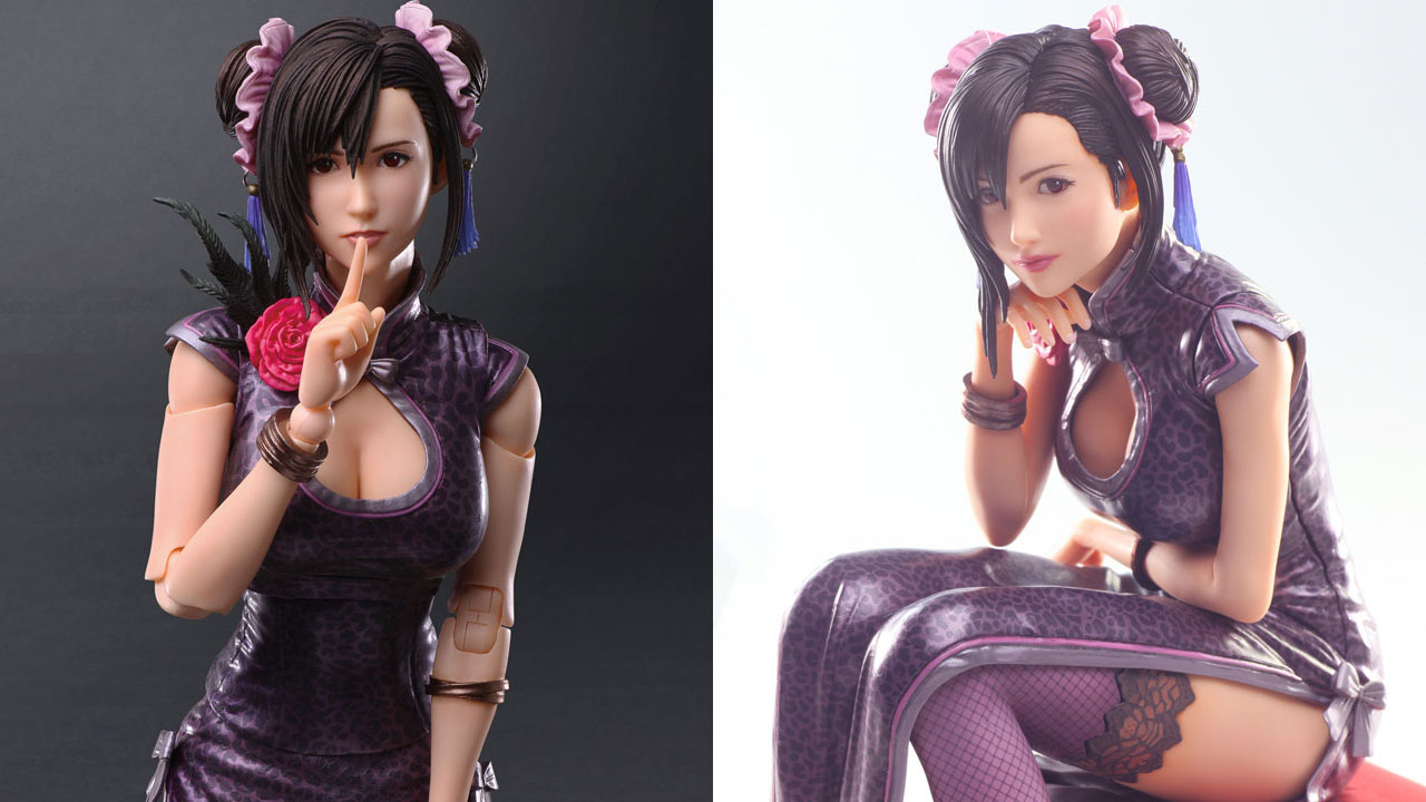Final Fantasy VII Remake Tifa Lockhart statue comes sporting a form-fitting dress