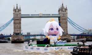 Genshin Impact conquers London with massive 6-meter tall Paimon anime girl