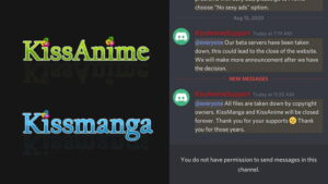 Piracy Websites KissAnime and KissManga Shut Down Due to Stricter Japanese Piracy Laws
