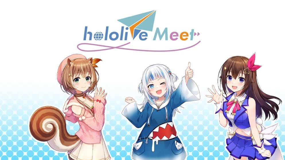 Hololive Meet merch featuring Gura, Sora, and Risu is now available
