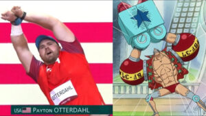 Greek and American Olympians Do One Piece Poses, Place 1st and 10th