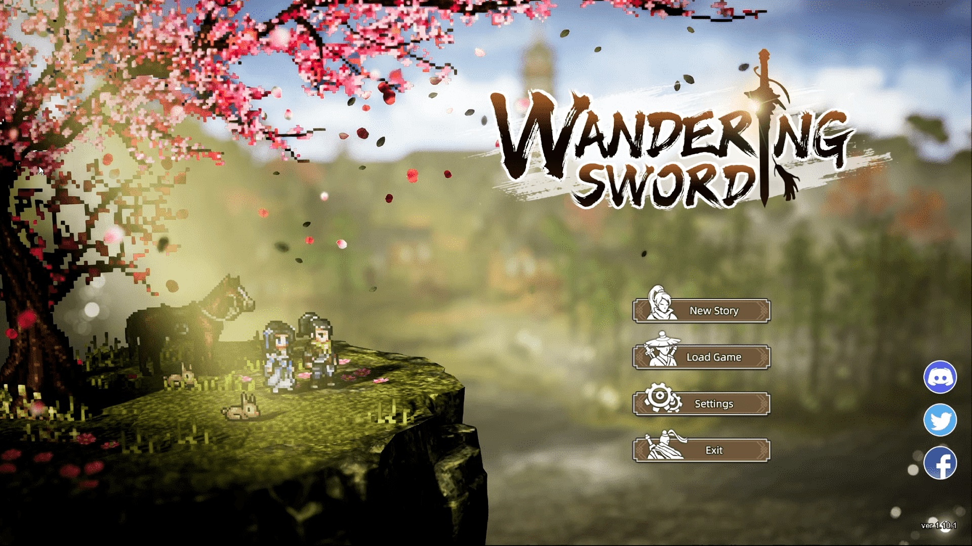 Wuxia-style HD pixel RPG Wandering Sword gets a playable demo